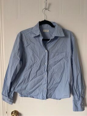 Marc O'Polo Light Blue Cotton Button-Up Shirt
